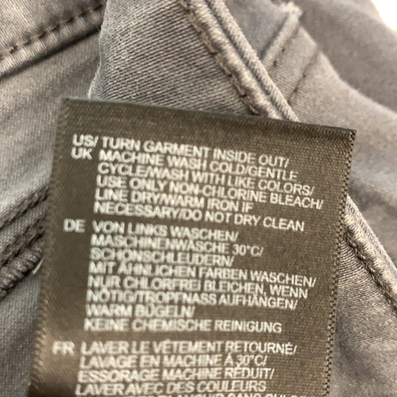 NYDJ Curves 360 Heather Gray Velvet Crush Straight Leg Jeans • Sz 8 - Picture 6 of 13